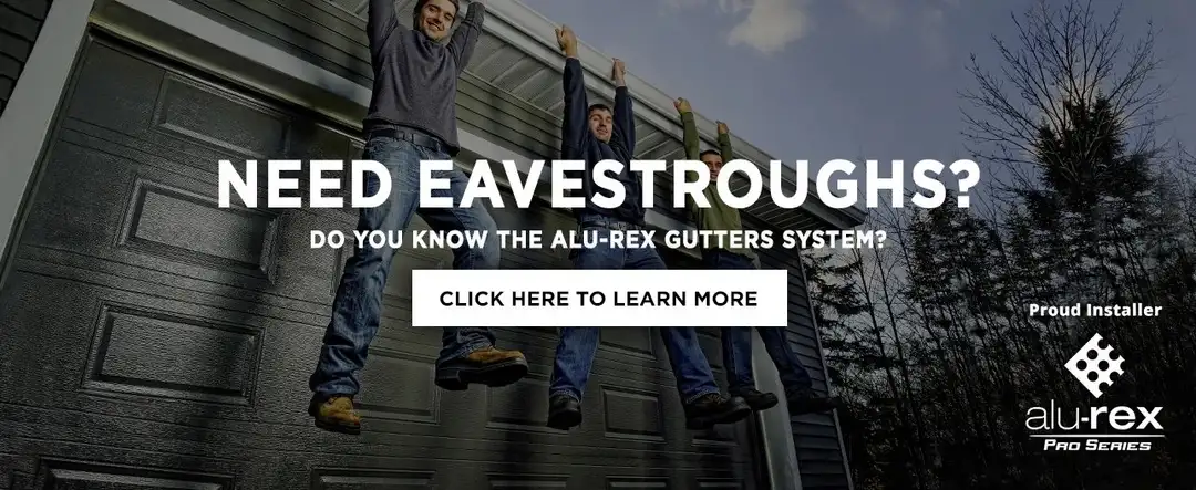 Alu-Rex gutter protection banner